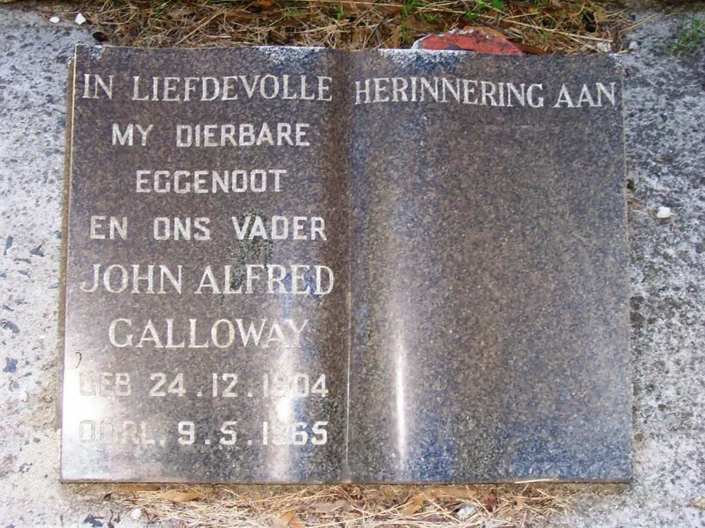 GALLOWAY John Alfred 1904-1965