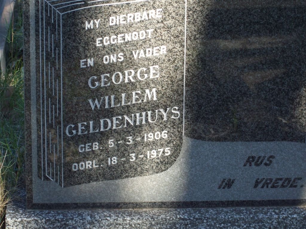 GELDENHUYS George Willem 1906-1975
