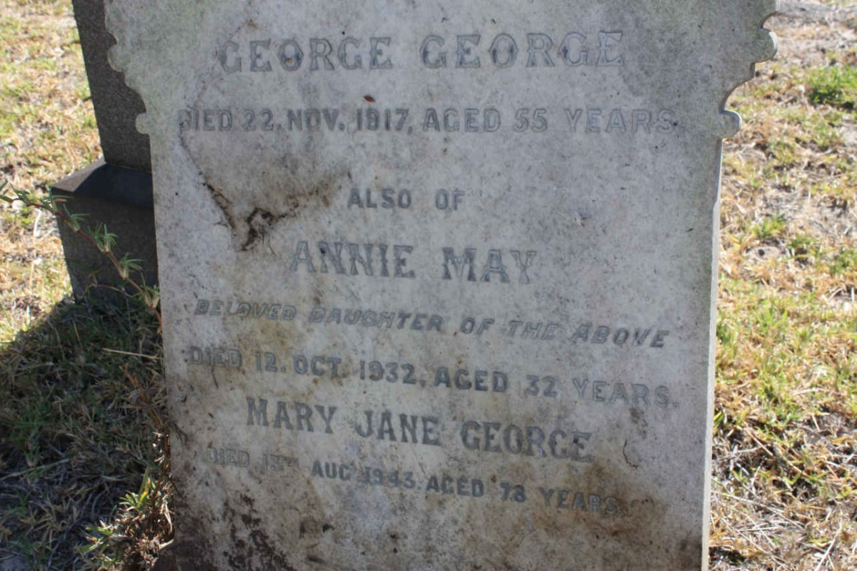 GEORGE George -1917 :: GEORGE Annie May -1932 :: GEORGE Mary Jane -1943