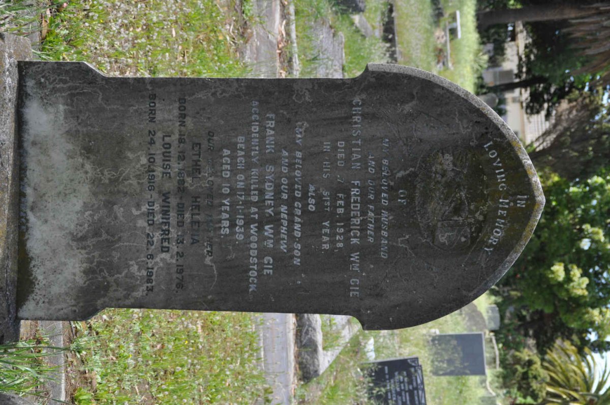 GIE Christian Frederick Wm. -1928 &amp; Ethel Helena 1882-1976 :: GIE Frank Sydney Wm. -1939 :: GIE Louise Winifred 1916-1983