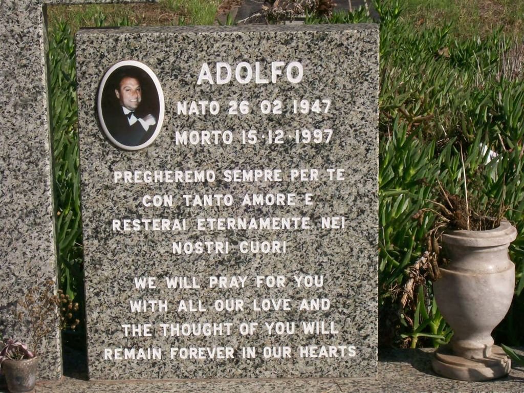 GIOVANNI Adolfo, di 1947-1997