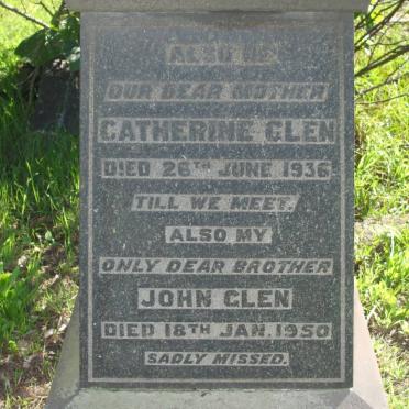 GLEN Catherine -1936 :: GLEN John -1950