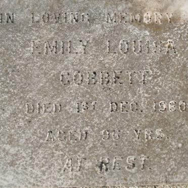 GOBBETT Emily Louisa -1960
