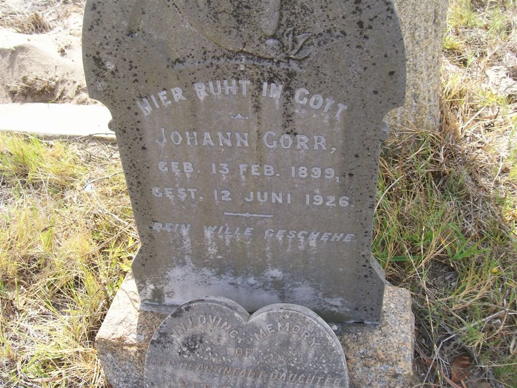 GORR Johann 1899-1926