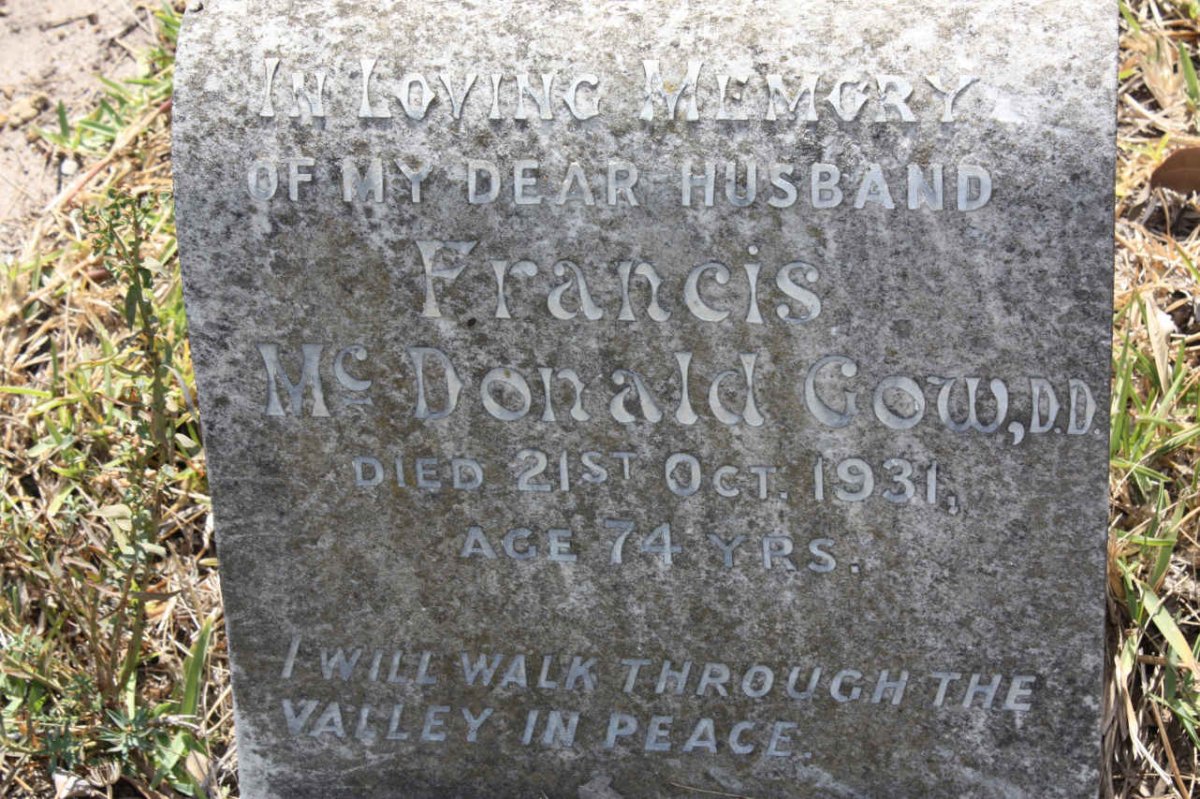 GOW Francis McDonald -1931