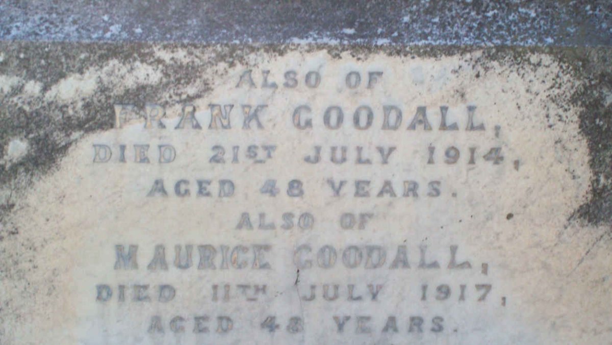 GOODALL Frank -1914 :: GOODALL Maurice -1917