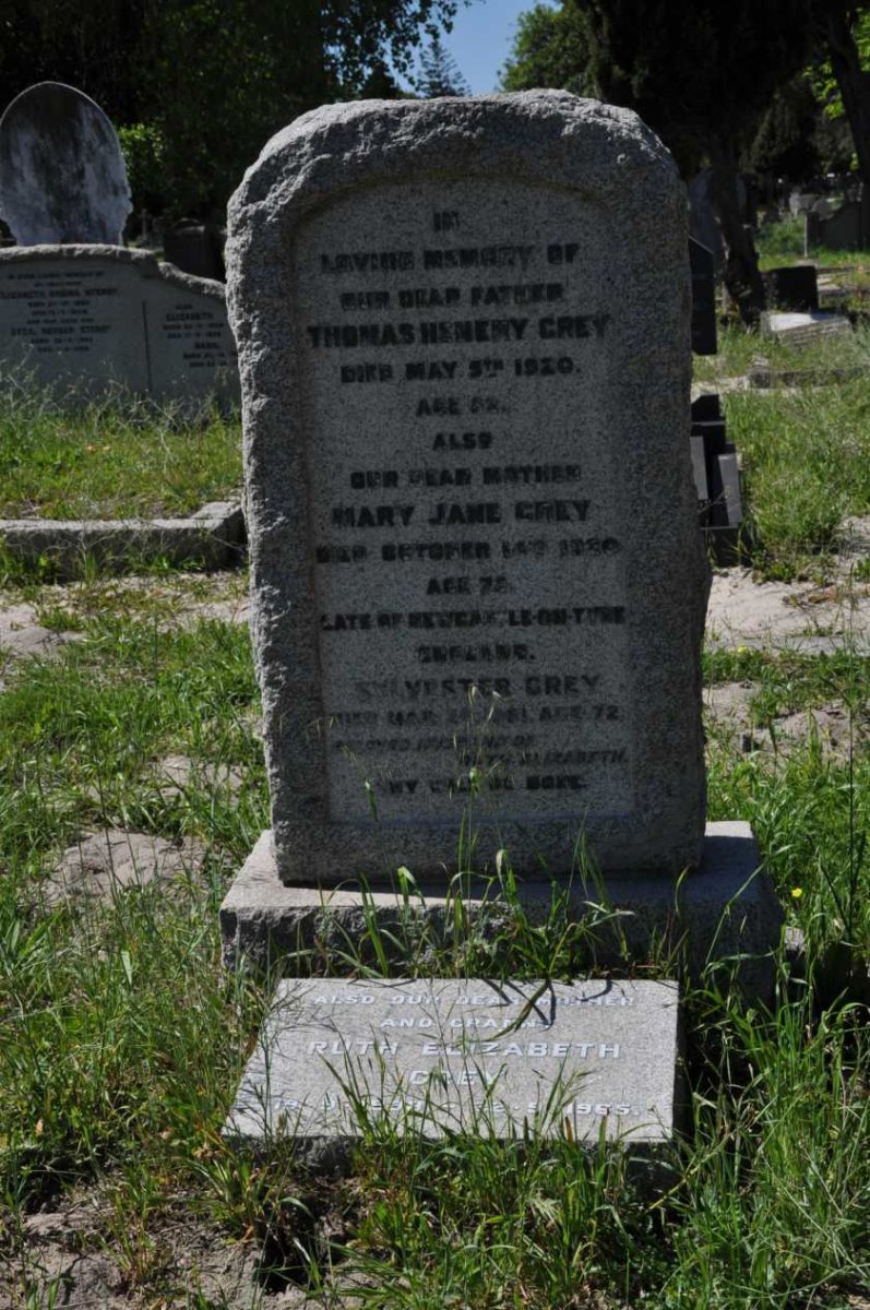 GREY Thomas Henery -1920 &amp; Mary Jane -1920 :: GREY Sylvester :: GREY Ruth Elizabeth -1965