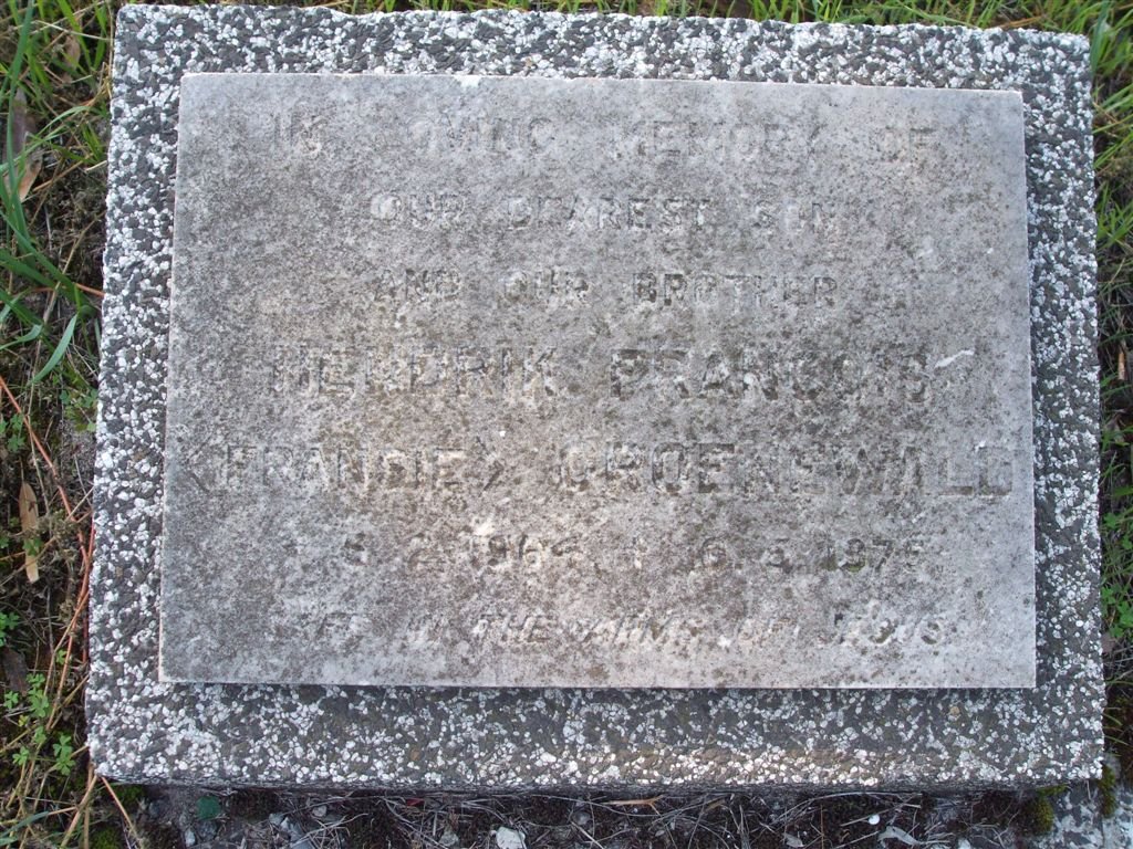 GROENEWALD Hendrik Francois 196n-1975