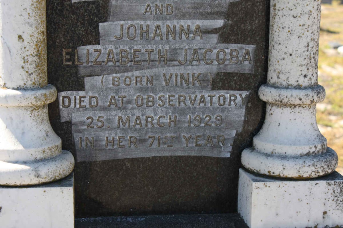 GRIFFITHS Johanna Elizabeth Jacoba nee VINK -1929