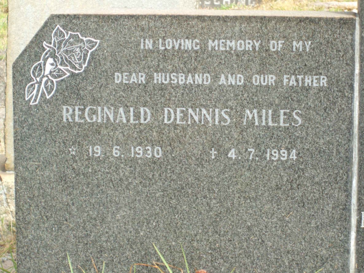 MILES Reginald Dennis 1930-1994