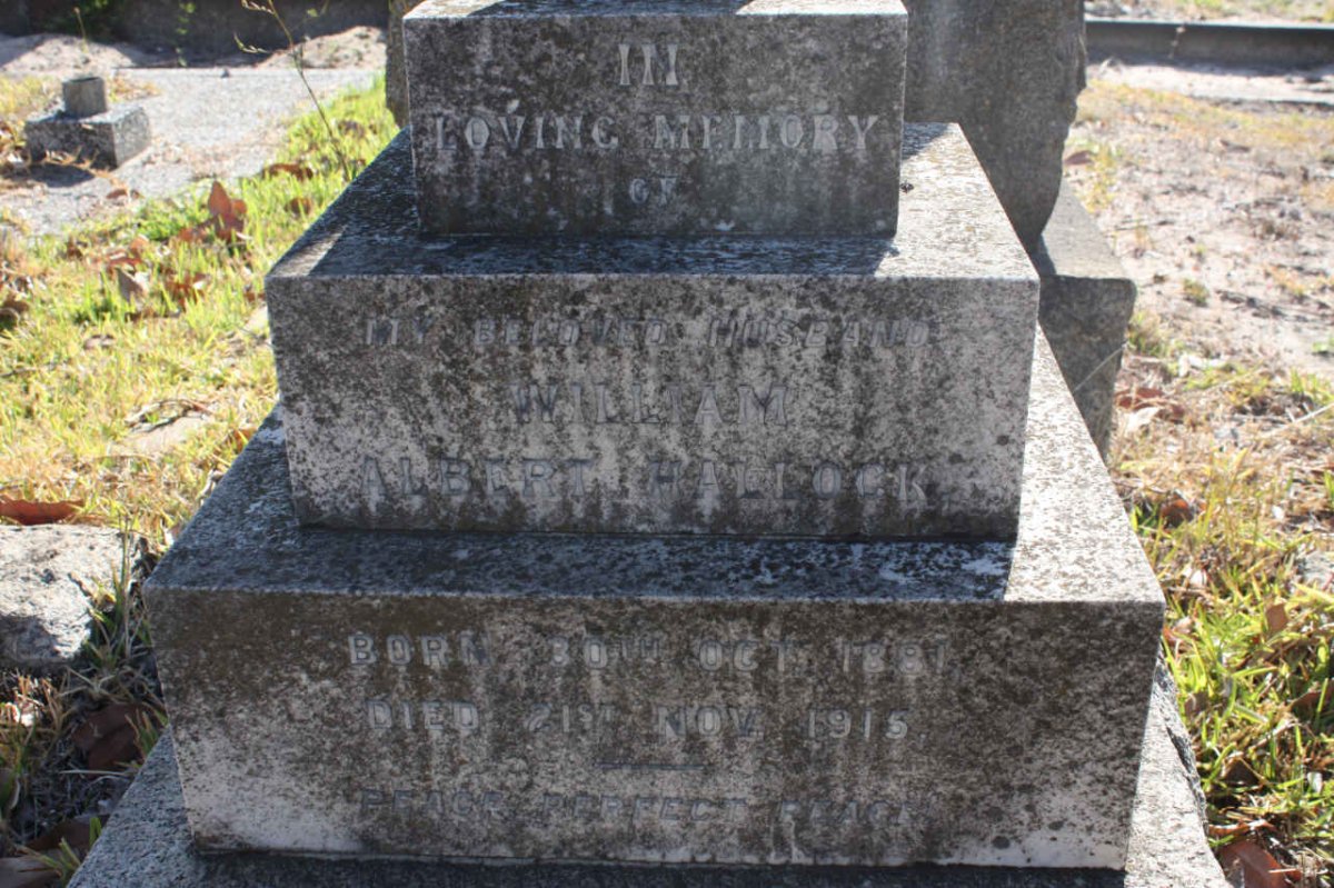 HALLOCK William Albert 1881-1915