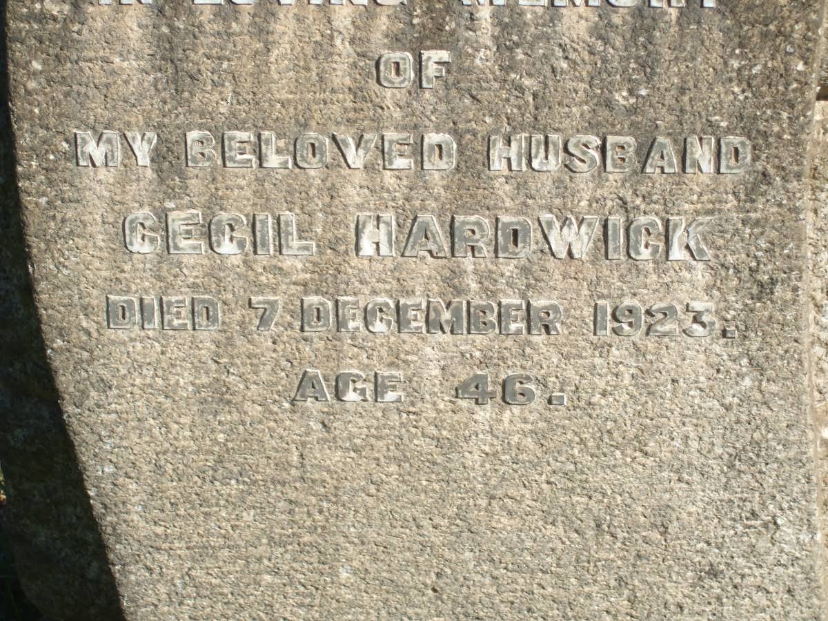 HARDWICK Cecil -1923