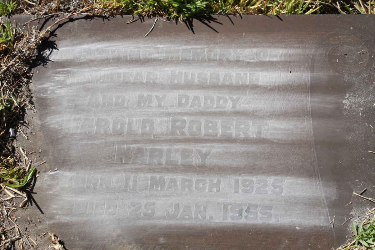 HARLEY Harold Robert 1925-1955