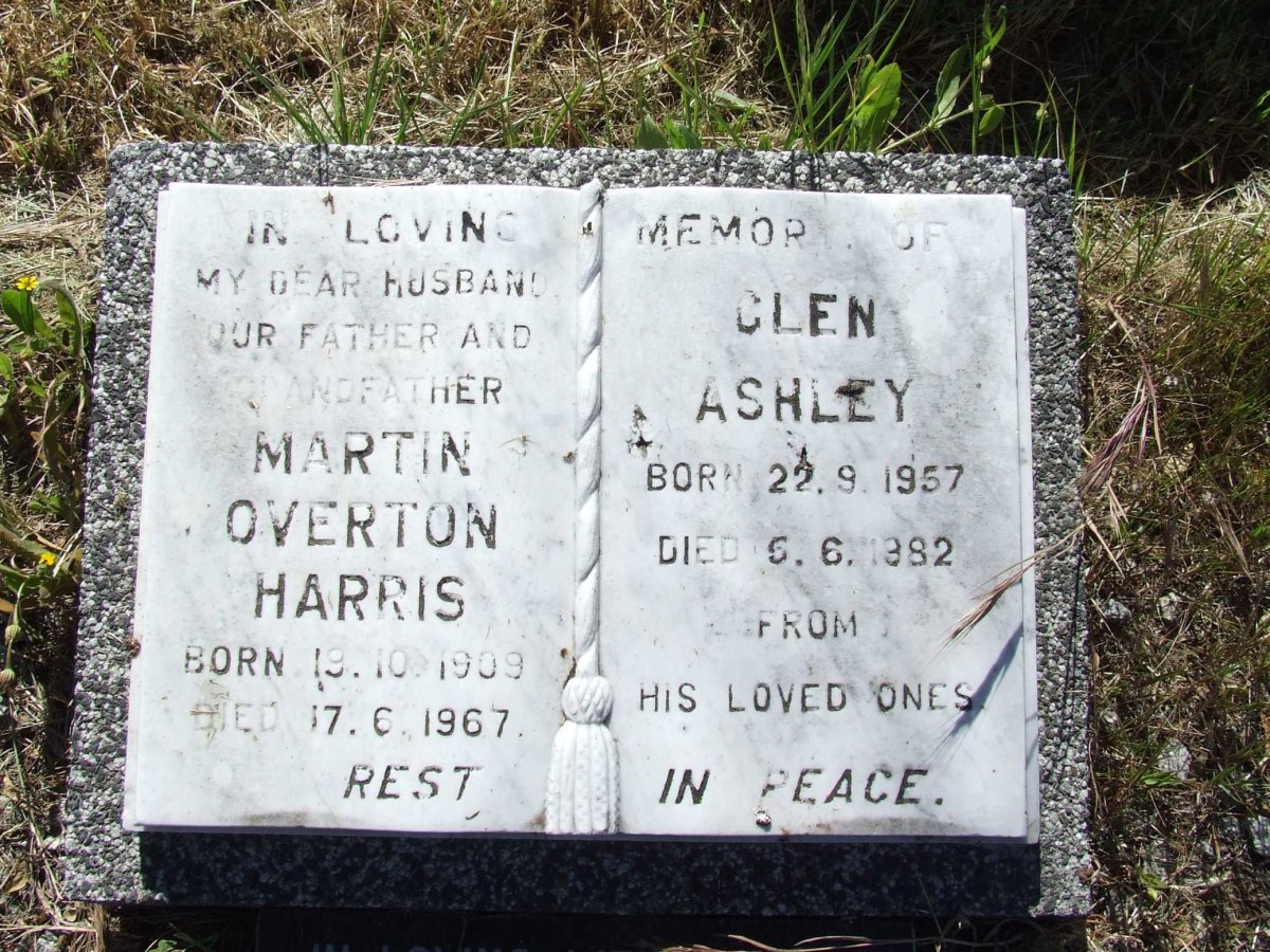 HARRIS Martin Overton 1909-1967 :: HARRIS Glen Ashley 1957-1982