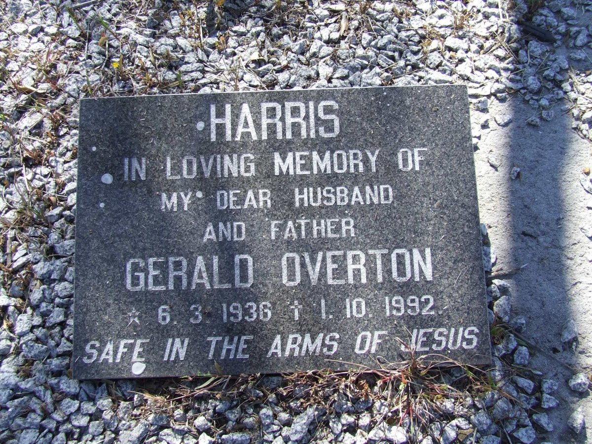 HARRIS Gerald Overton 1936-1992