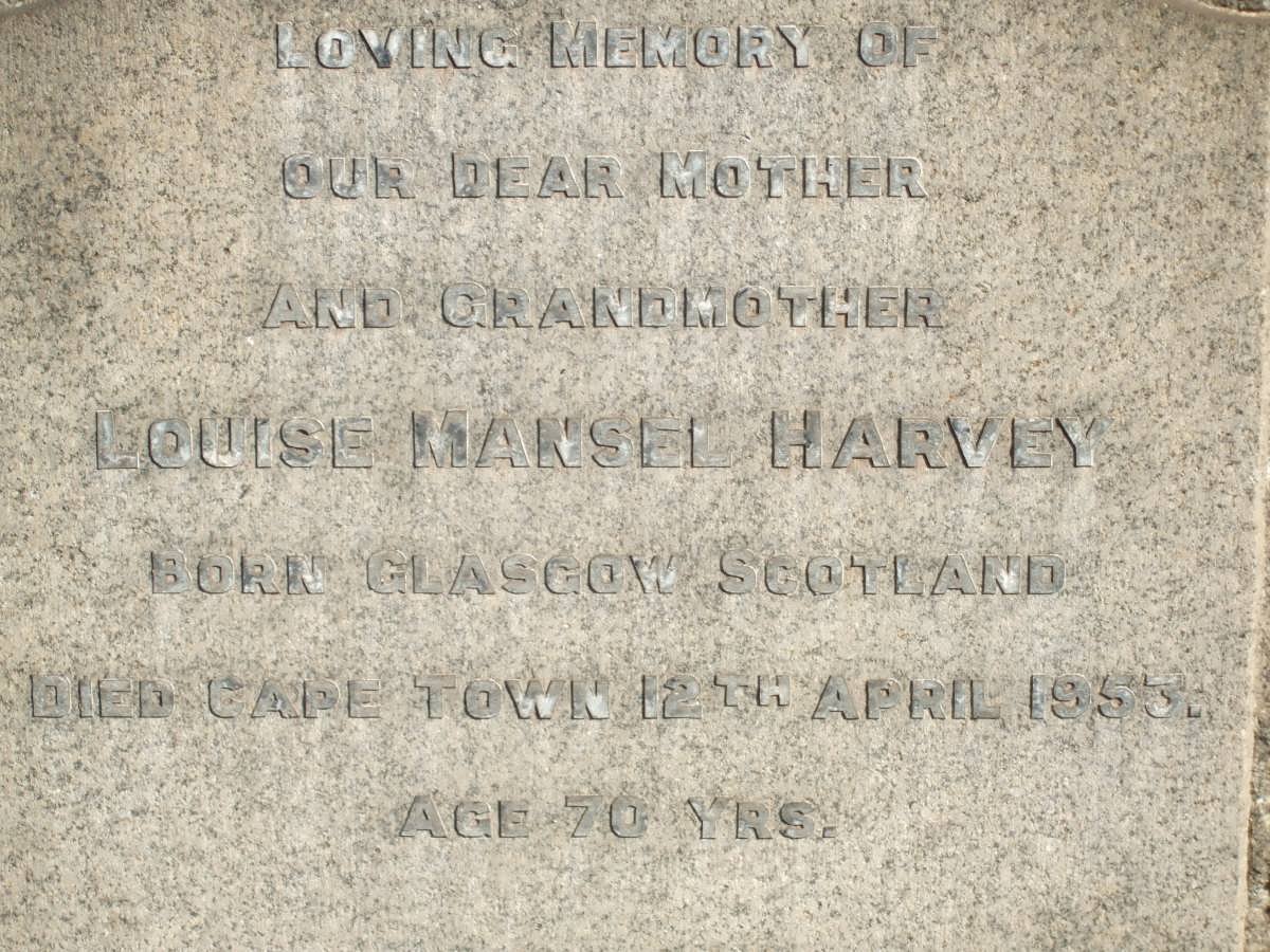 HARVEY Louise Mansel -1953