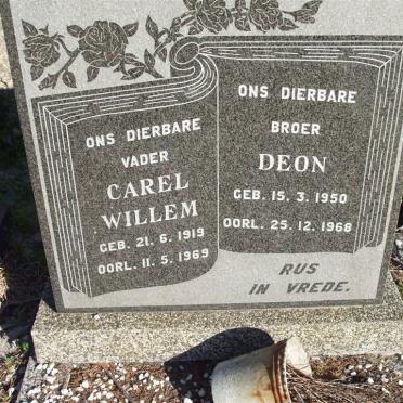 HAMILTON Carel Willem 1919-1969, HAMILTON Deon 1950-1968