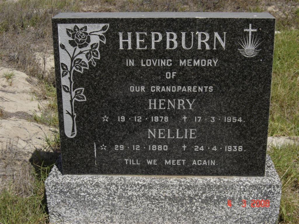 HEPBURN Henry 1878-1945 &amp; Nellie 1880-1936