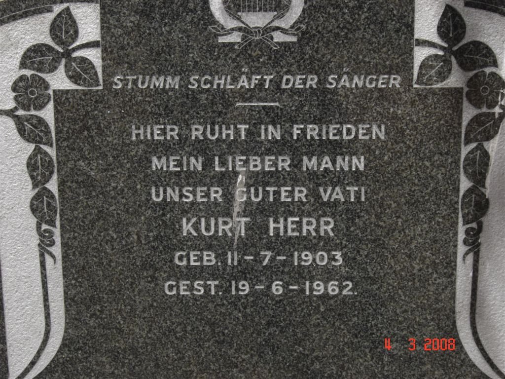 HERR Kurt 1903-1962