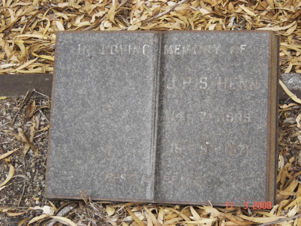 HENN J.H.S. 1889-1971