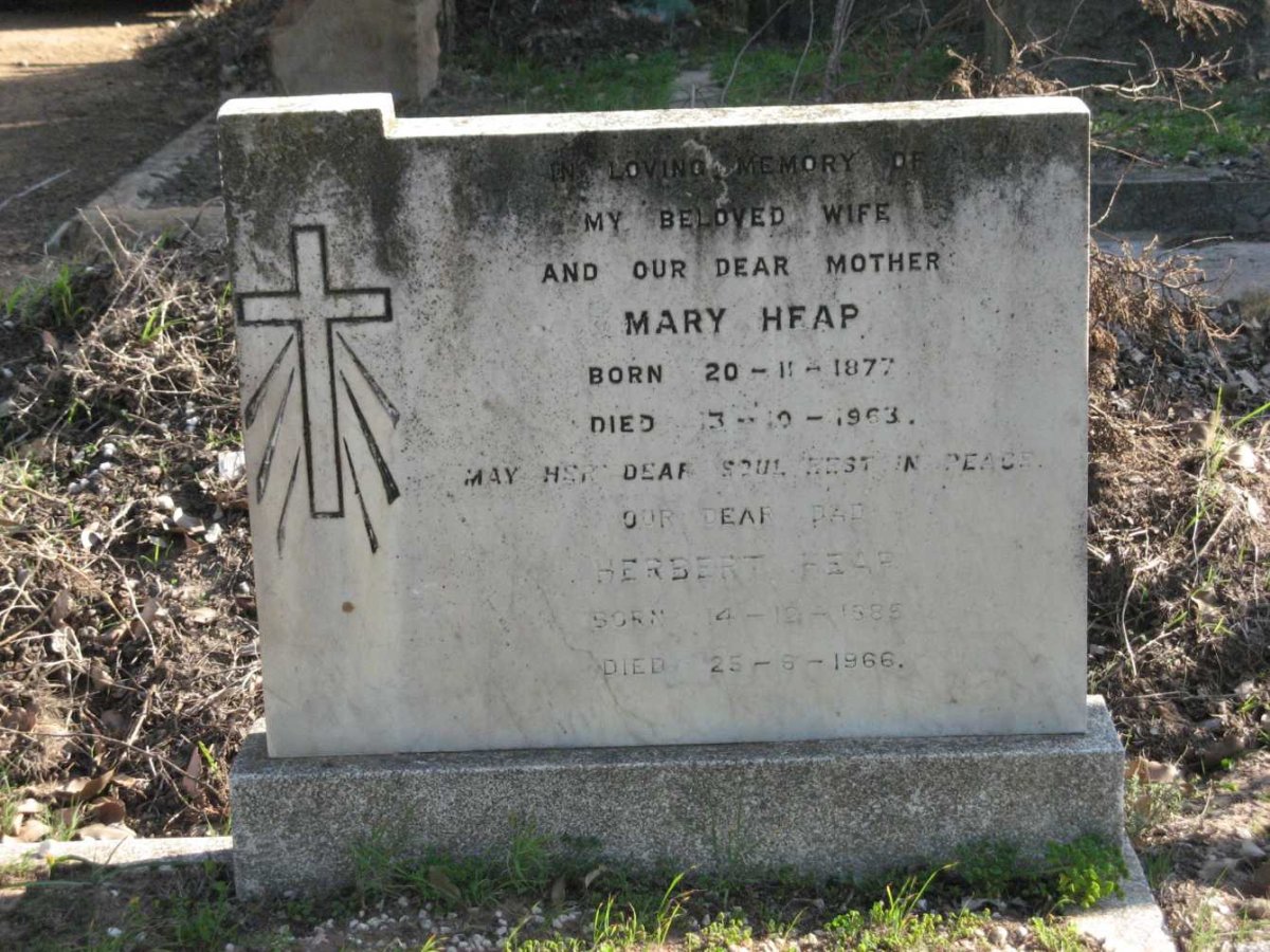 HEAP Herbert 1885-1966 &amp; Mary 1877-1963