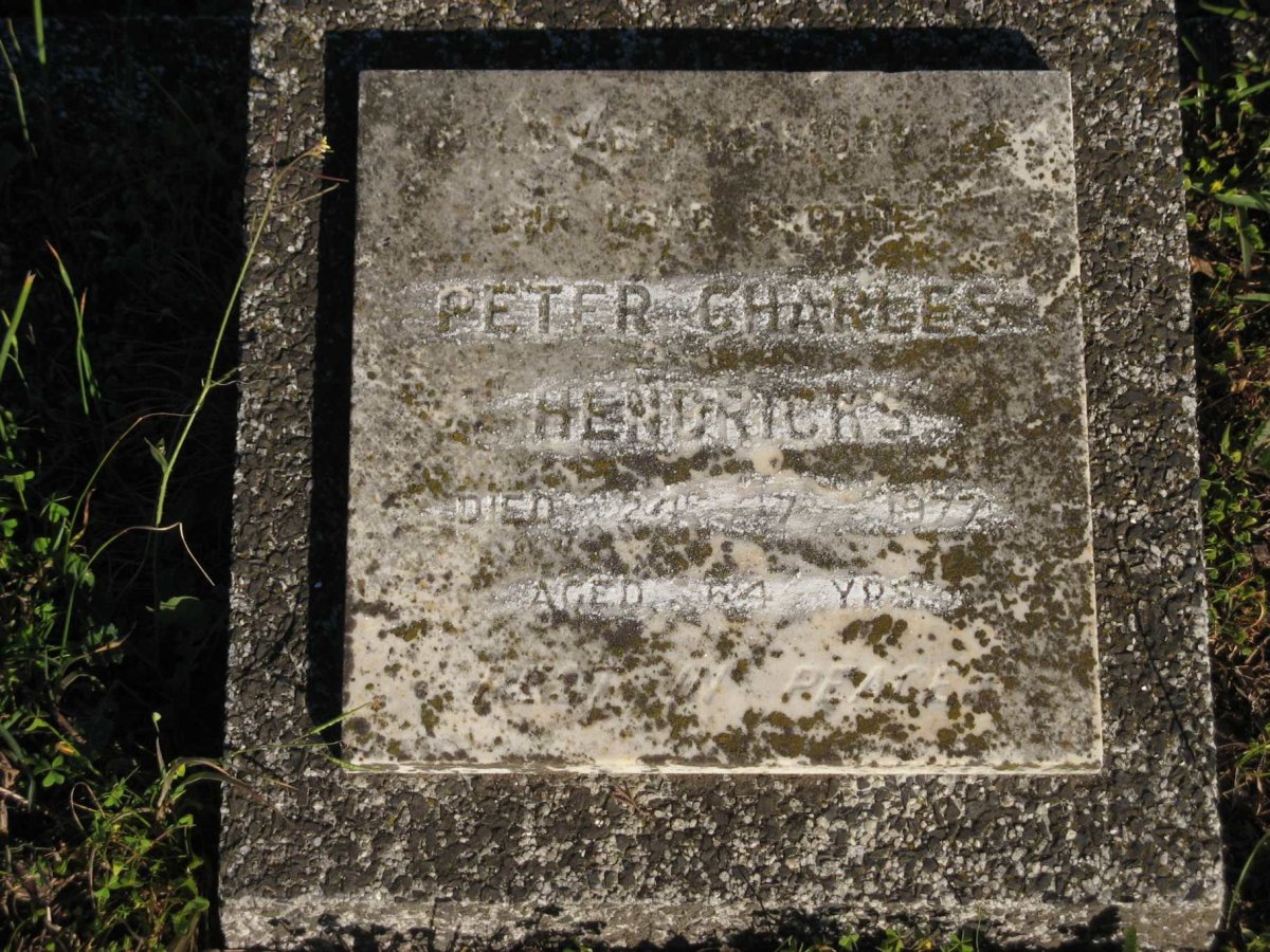 HENDRICKS Peter Charles -1977