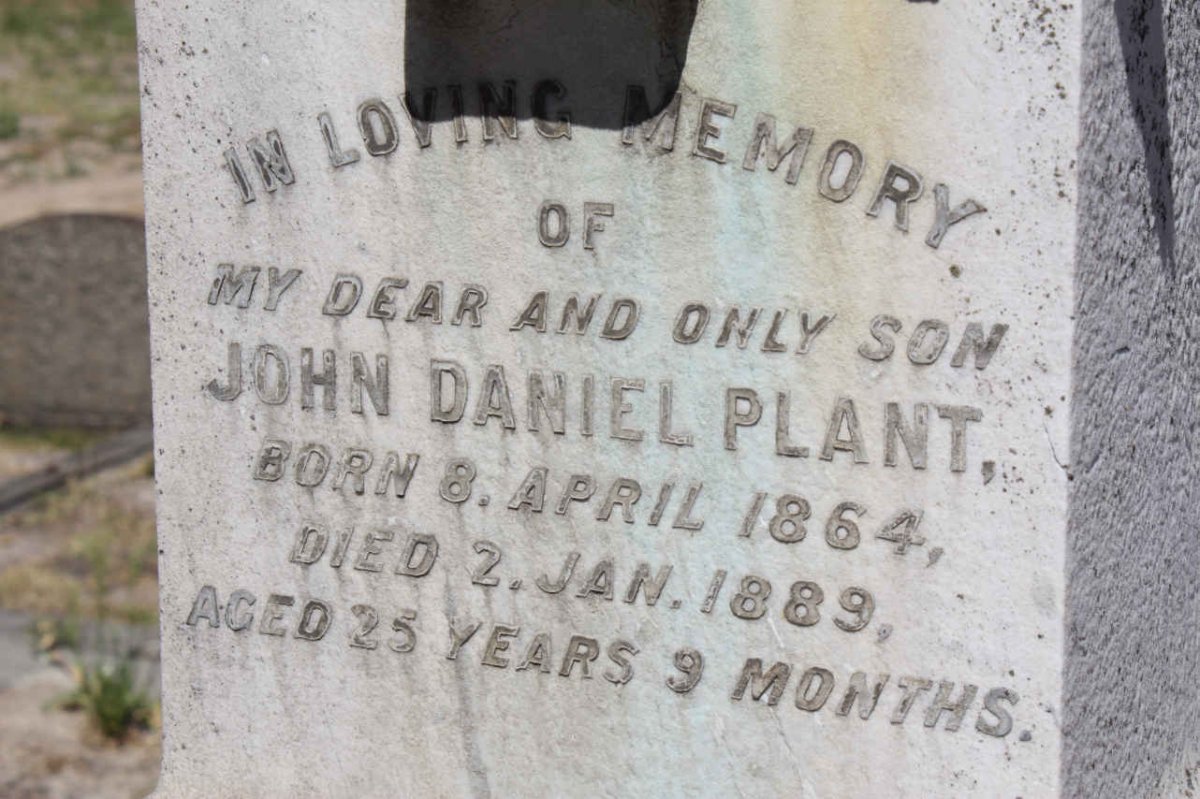 PLANT John Daniel 1864-1889