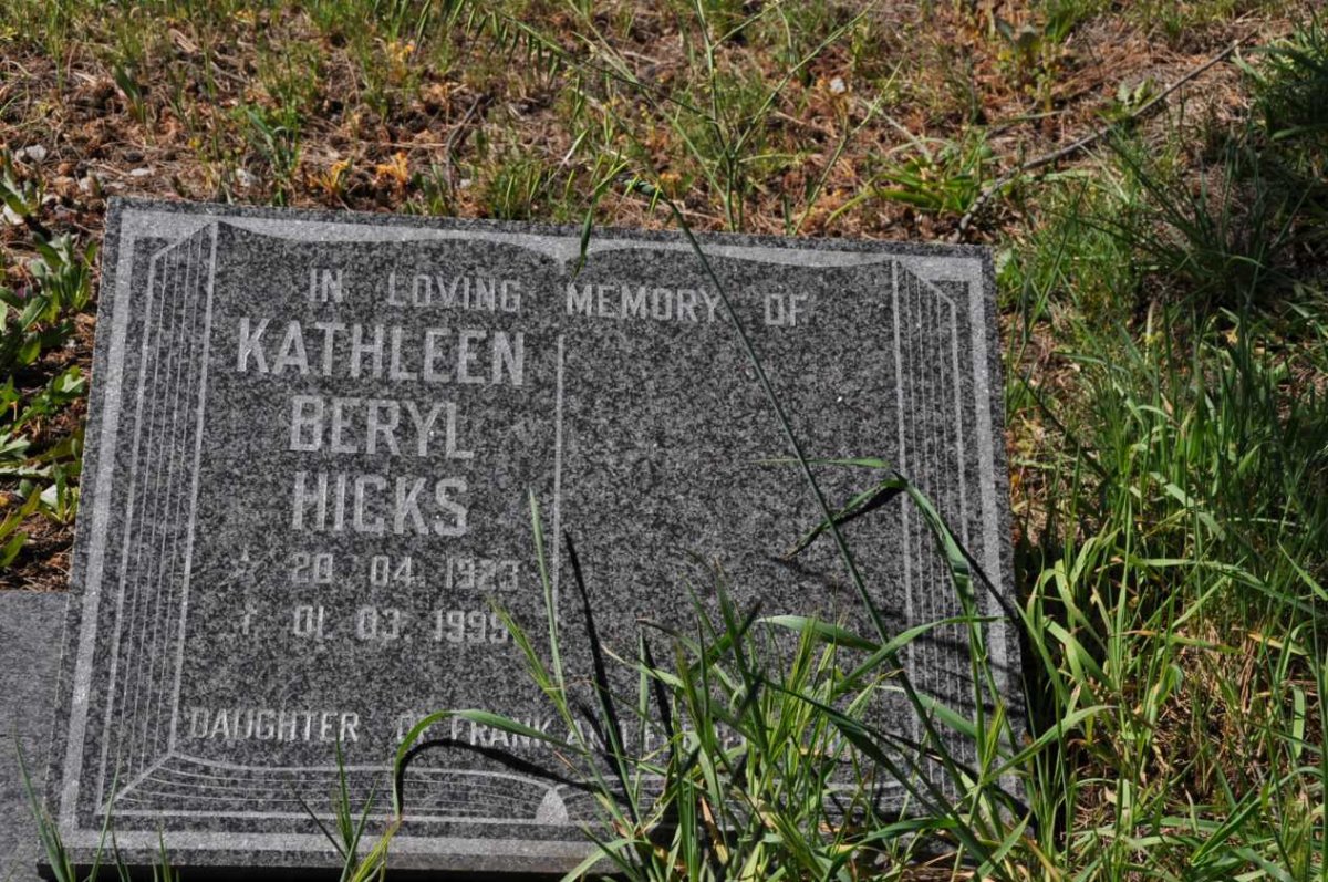HICKS Kathleen Beryl 1923-1995