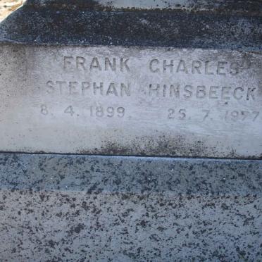 HINSBEECK Frank Charles Stephan 1899-1977