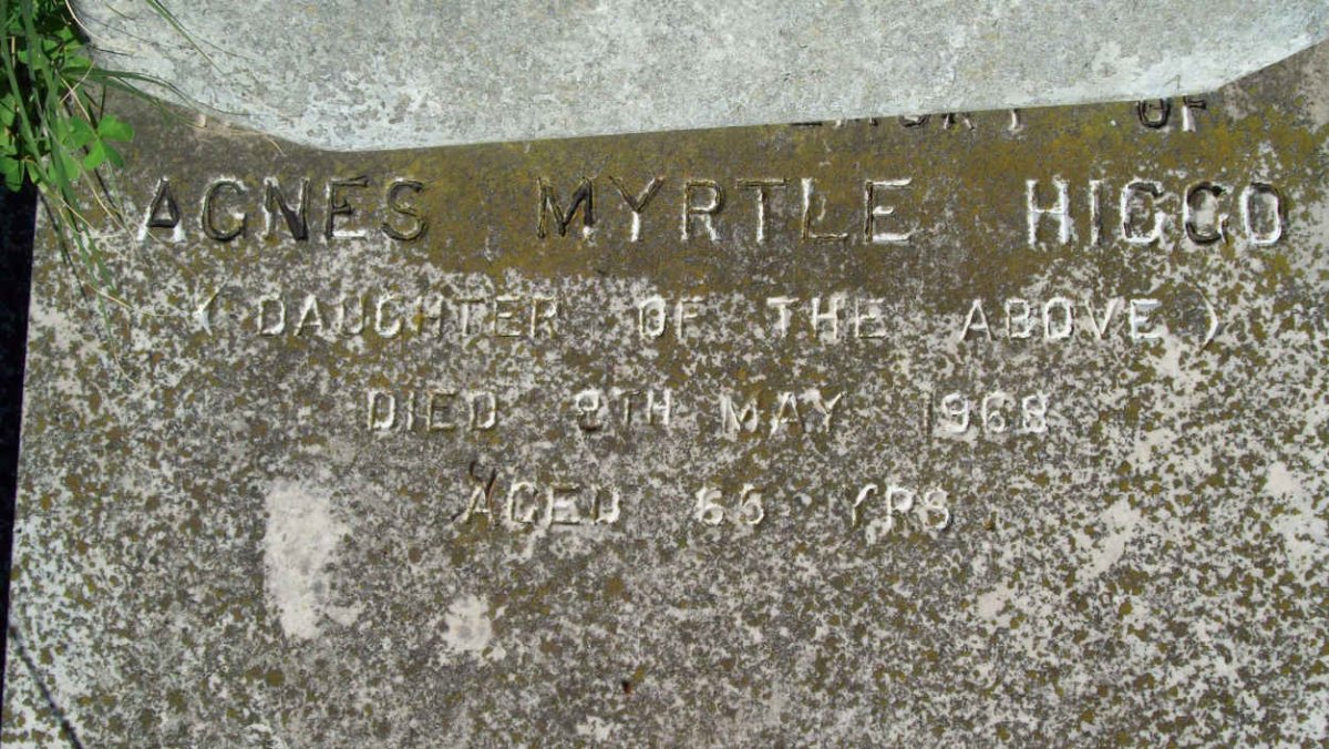 HIGGO Agnes Myrtle -1968