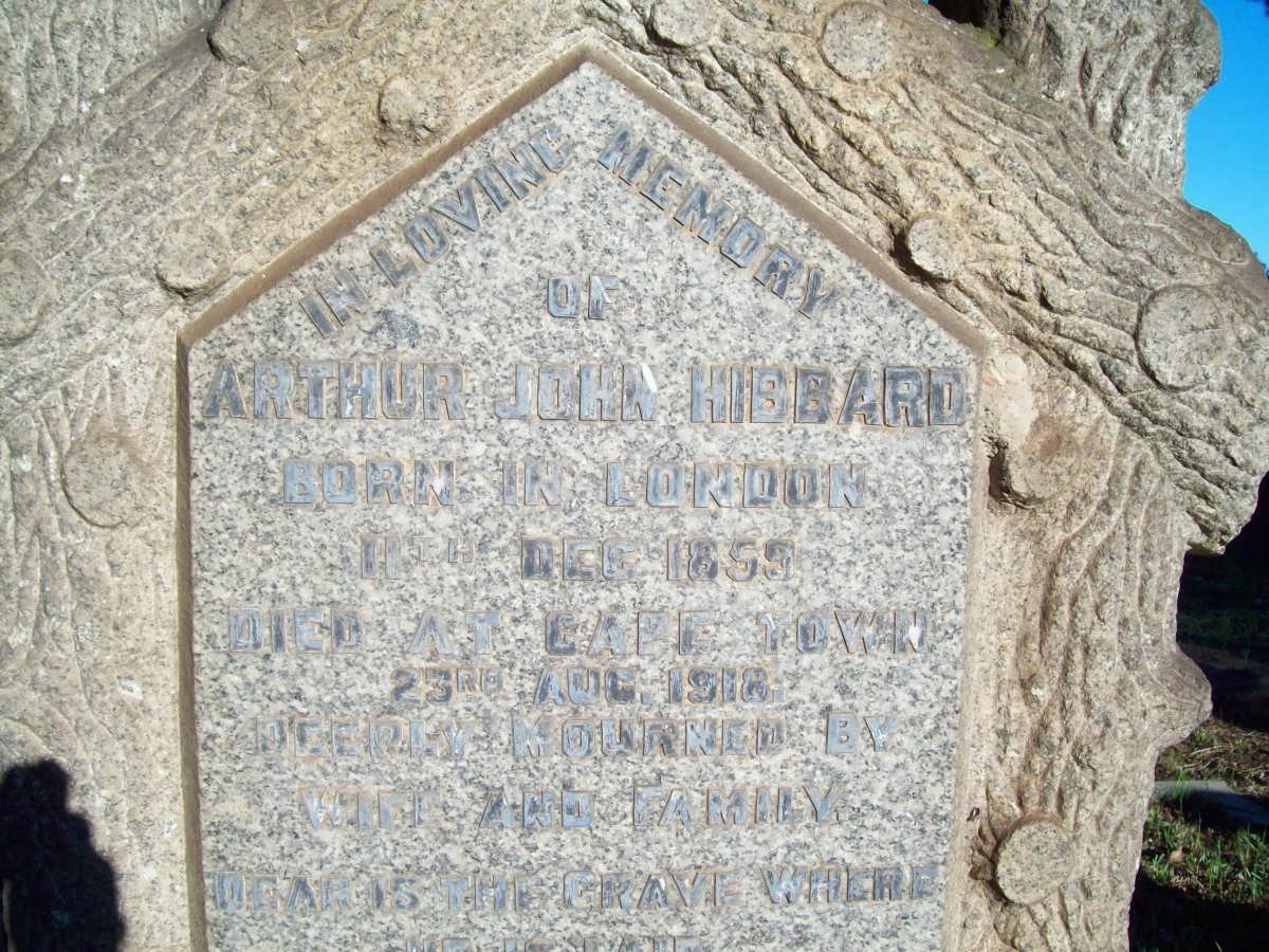 HIBBARD Arthur John 1859-1918
