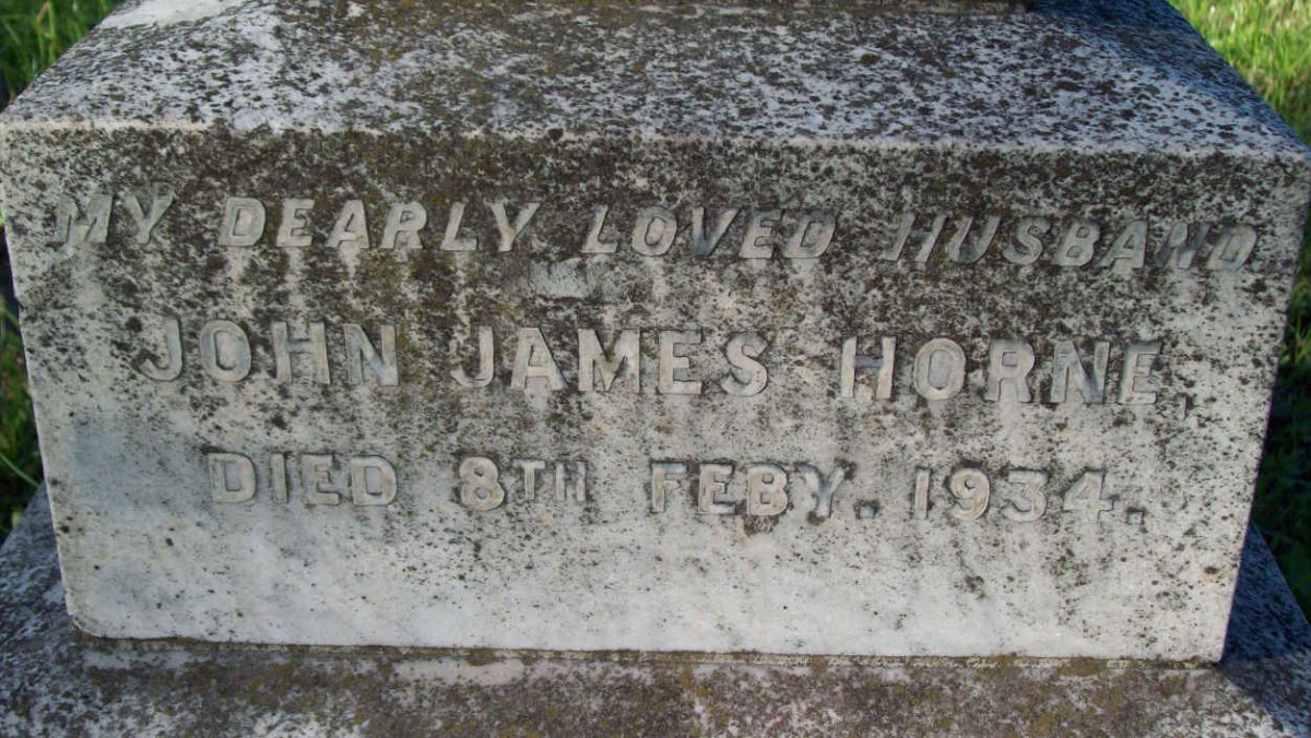 HORNE John James -1934