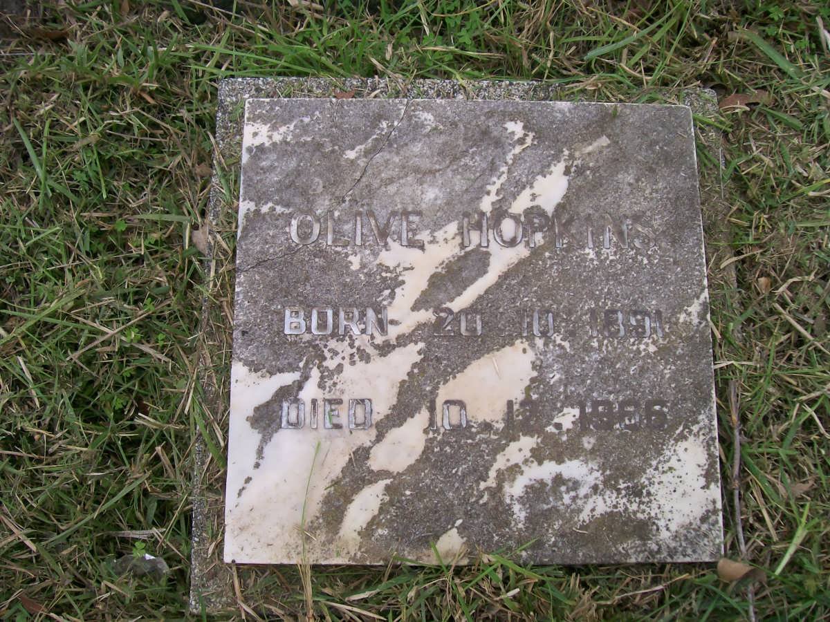HOPKINS Olive 1891-1966