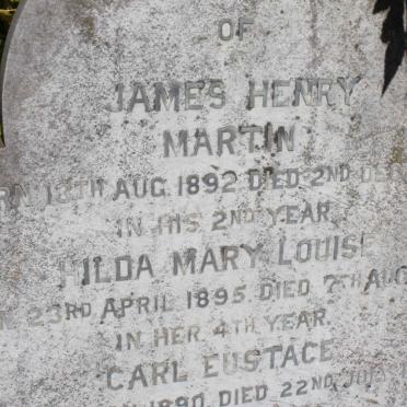 HOFFMANN James Henry Martin 1892-1893 :: HOFFMANN Hilda Mary Louise 1895-1898 :: HOFFMANN Carl Eustace 1890-1909