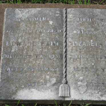 HUNT Edward -1931 &amp; Margaret Elizabeth -1951