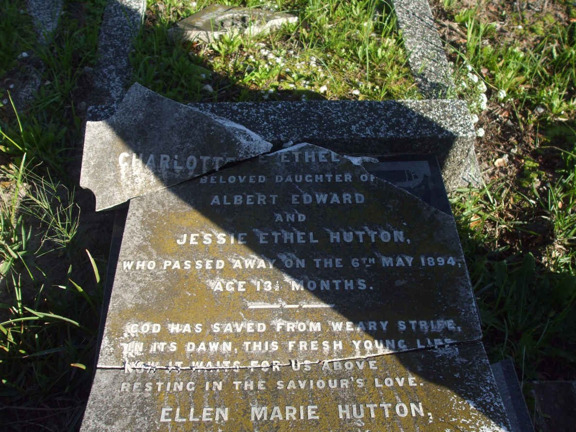HUTTON Charlotte Ethel -1894 :: HUTTON Ellen Marie 1902-1903
