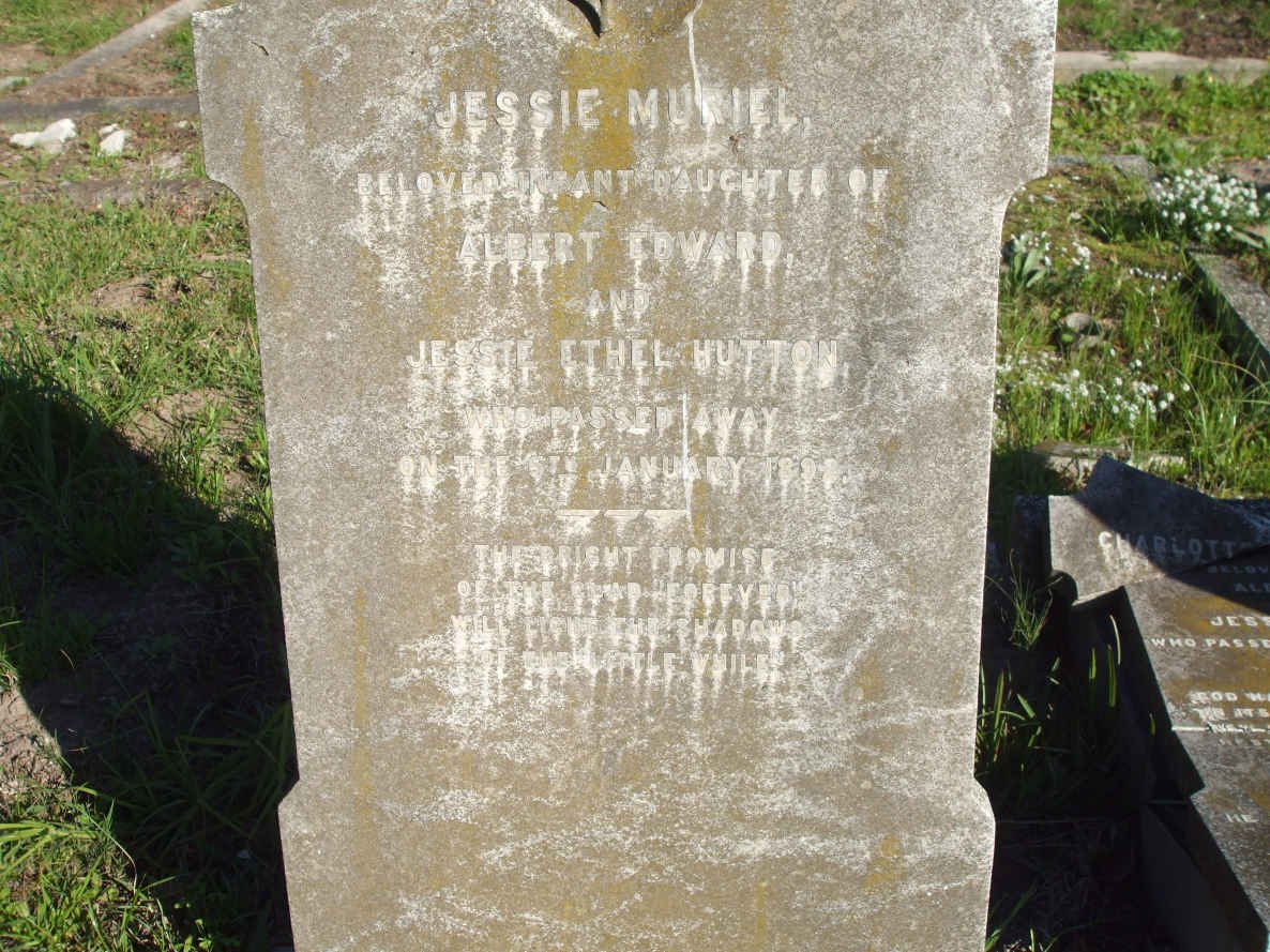 HUTTON Jessie Muriel  -1893
