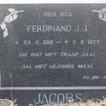JACOBS Ferdinand J.J.  1918-1977
