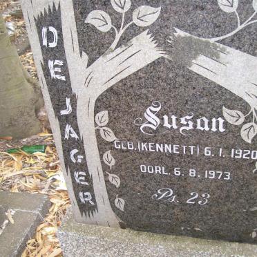 JAGER Susan, de nee KENNETT 1920-1973