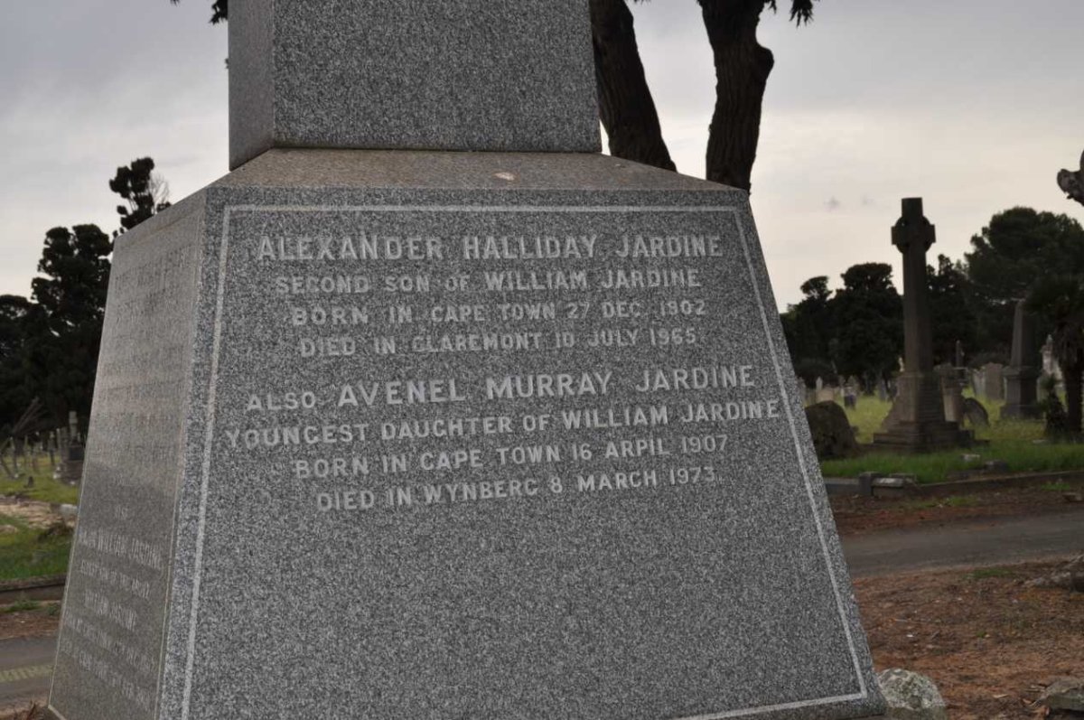 JARDINE Alexander Halliday 1902-1965 :: JARDINE Avenel Murray 1907-1973