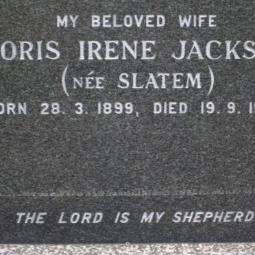 JACKSON Doris Irene nee SALTEM 1899-1980