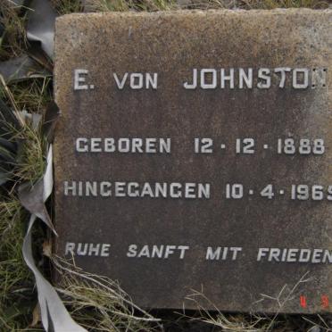 JOHNSTON E. von 1888-1965