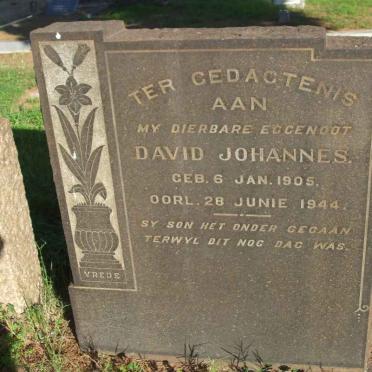 JOHANNES David 1905-1944