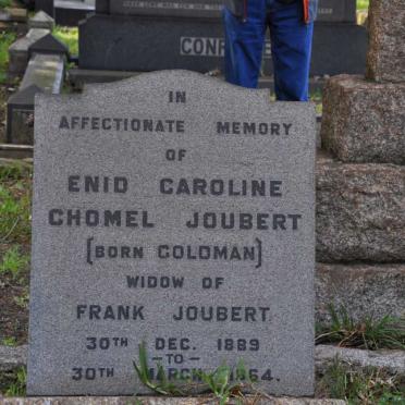 JOUBERT Enid Caroline Chomel nee GOLDMAN 1889-1964