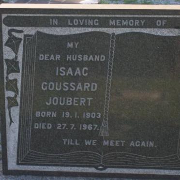 JOUBERT Isaac Goussard 1903-1967