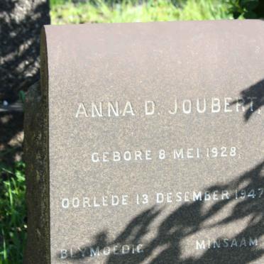 JOUBERT Anna D. 1928-1947