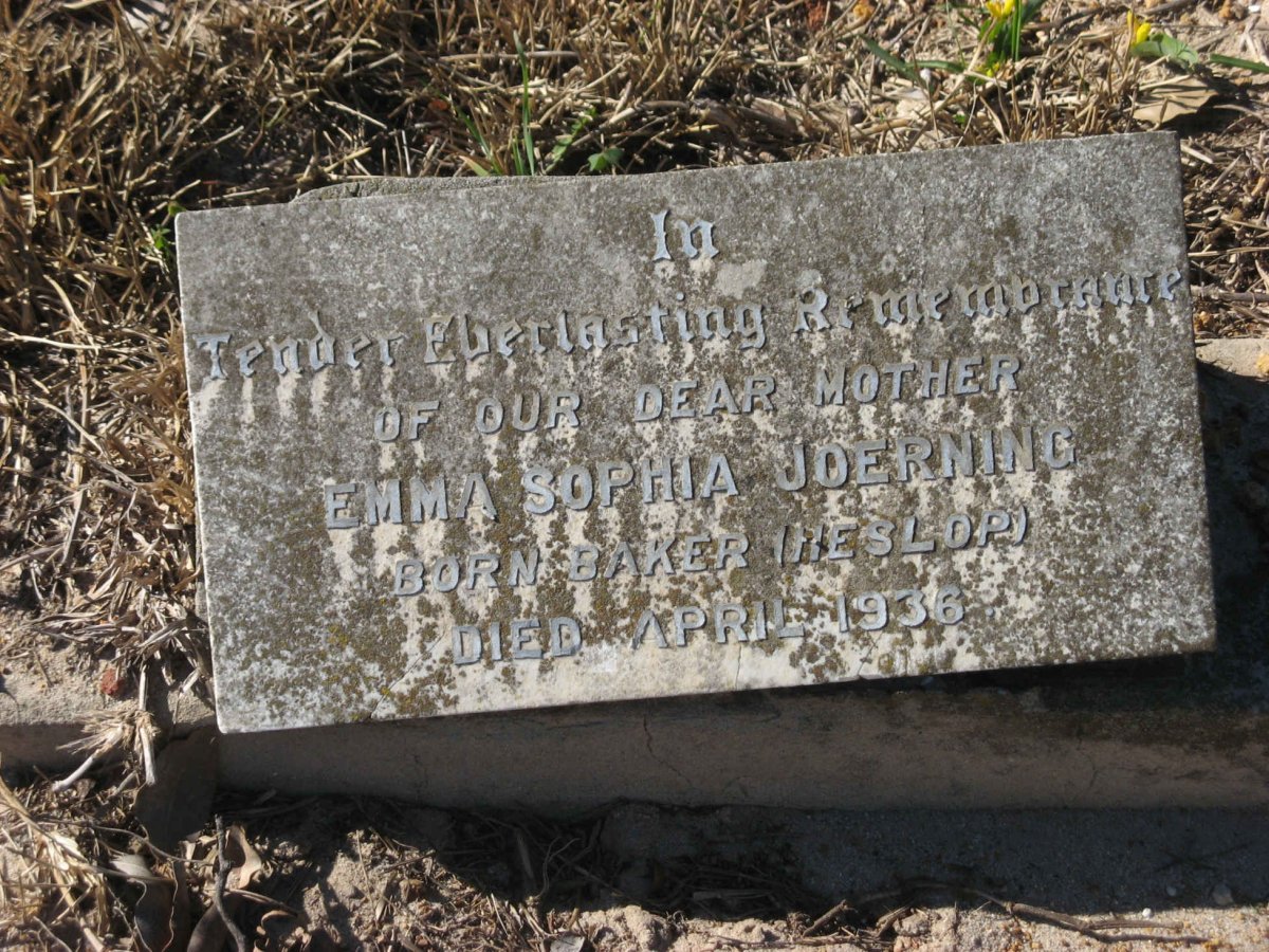 JOERNING Emma Sophia formerly HESLOP nee BAKER -1936