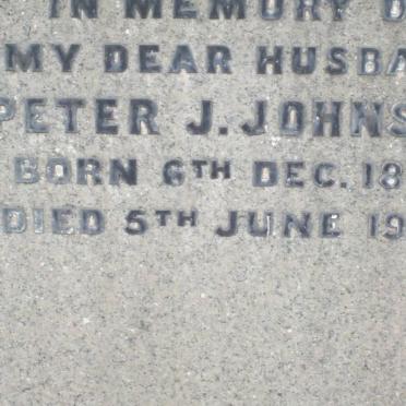 JOHNSON Peter J. 1862-1914