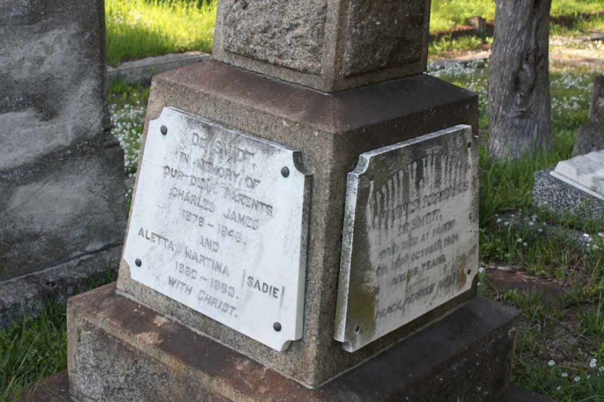 JAMES Charles 1878-1948 &amp; Aletta Martina 1880-1963