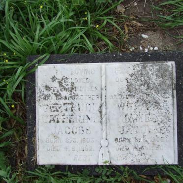 JACOBS William James 1906-1990 &amp; Gertrude Catherine 1905-1982